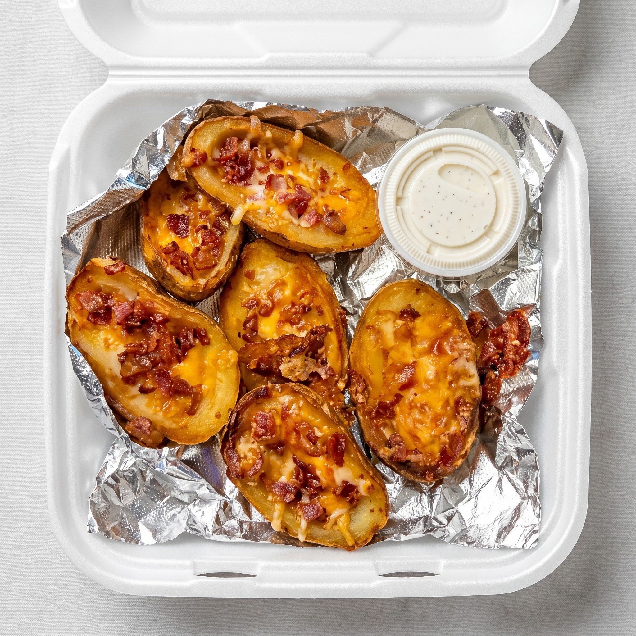 Potato Skins (Cheese and Bacon).